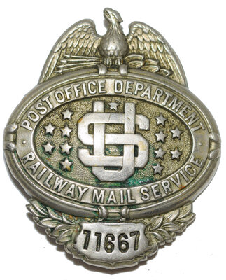 RAILWAY MAIL SERVICE BADGE