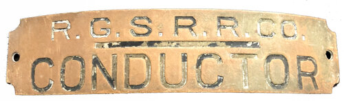 RGS RR CO CONDUCTOR BADGE