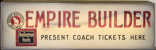 GREAT NORTHERN / BURLINGTON ROUTE SIGN