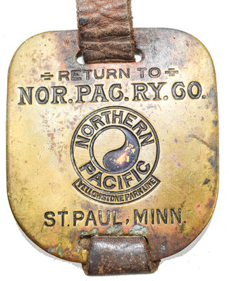 NOR PAC RY CO BAGGAGE TAG