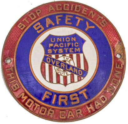 UNION PACIFIC SYSTEM SAFETY PLAQUE