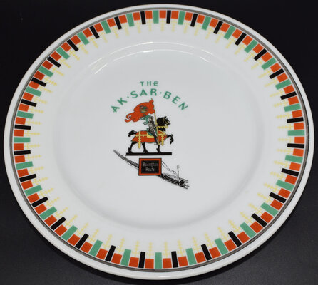 CB&Q AK-SAR-BEN PLATE