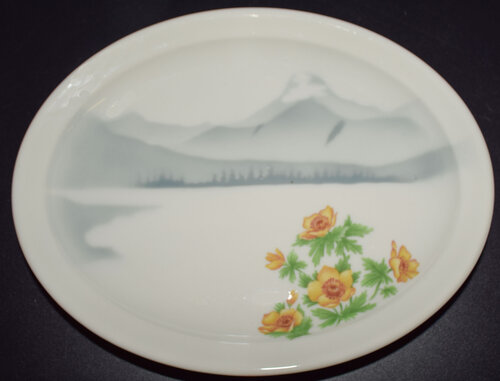 GN MOUNTAINS & FLOWERS PLATTER