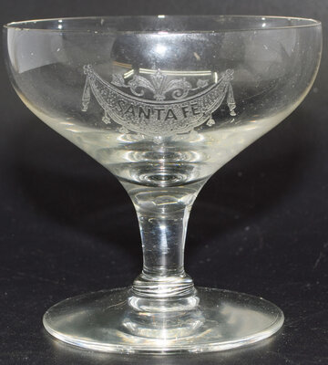 AT&SF CHAMPAGNE GLASS