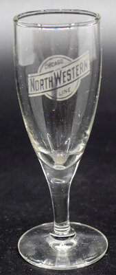 C&NW CORDIAL GLASS