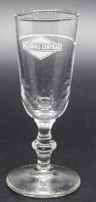 ILLINOIS CENTRAL CORDIAL GLASS