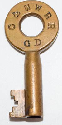 C&NW RR GD KEY