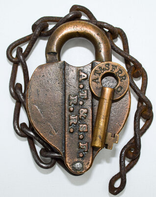 AT&SF RR LOCK