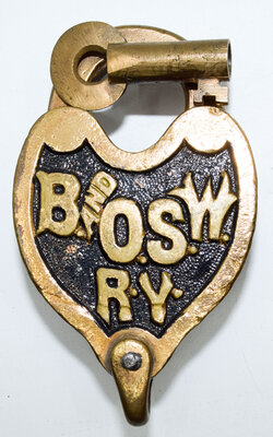 B&OSW RY LOCK