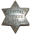 View lot 38 DM&IRRY CO SPECIAL OFFICER 221 BADGE