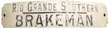View lot 57 RIO GRANDE SOUTHERN BRAKEMAN BADGE