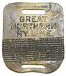 View lot 80 GREAT NORTHERN RY LINE BAGGAGE TAG