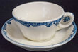 UP HARRIMAN BLUE CUP & SAUCER