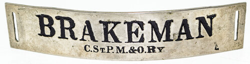 CSTPM&ORY BRAKEMAN BADGE