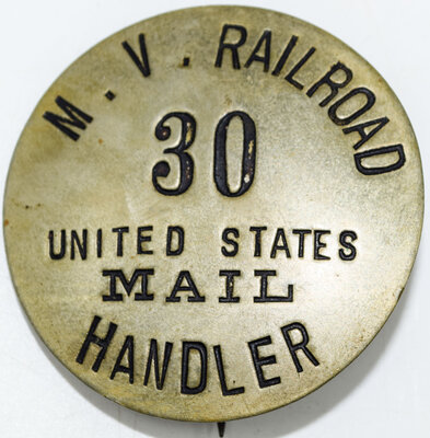 MV RAILROAD BADGE