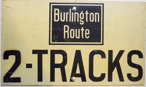 BURLINGTON ROUTE SIGN