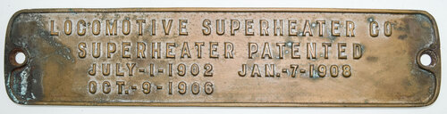 LOCOMOTIVE SUPERHEATER PLATE
