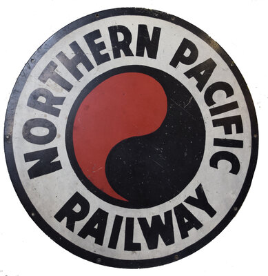 NORTHERN PACIFIC RAILWAY SIGN