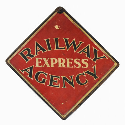 RAILWAY EXPRESS AGENCY SIGN