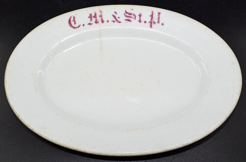 CM&STP ST PAUL PLATTER
