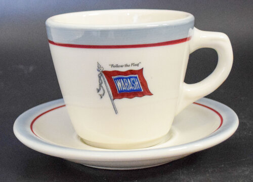 WABASH BANNER CUP & SAUCER