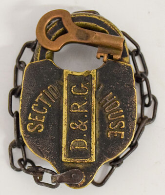 D&RG SECTION HOUSE LOCK