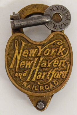 NEW YORK NEW HAVEN & HARTFORD RAILROAD LOCK