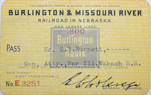 BURLINGTON & MISSOURI RIVER RR IN NEBRASKA PASS