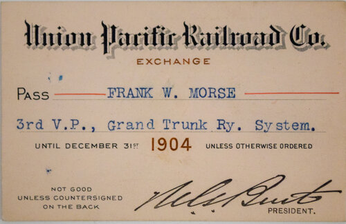 UNION PACIFIC RAILROAD CO PASS