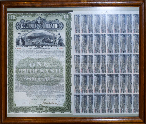 COLORADO MIDLAND RAILROAD BOND