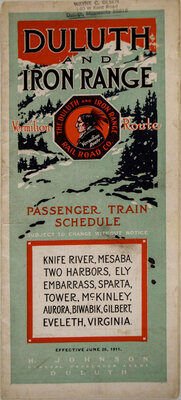 DULUTH & IRON RANGE TIMETABLE