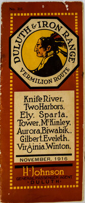 DULUTH & IRON RANGE TIMETABLE