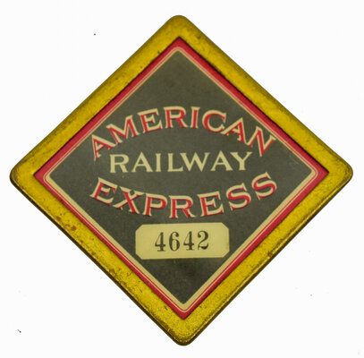 AMERICAN RAILWAY EXPRESS BADGE