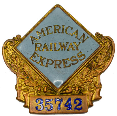 AMERICAN RAILWAY EXPRESS BADGE