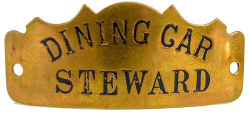 DINING CAR STEWARD BADGE