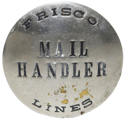 FRISCO LINES MAIL HANDLER BADGE