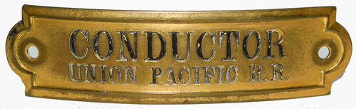 UNION PACIFIC CONDUCTOR BADGE