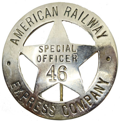 AMERICAN RAILWAY EXPRESS BADGE