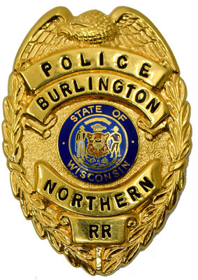 BURLINGTON NORTHERN POLICE BADGE