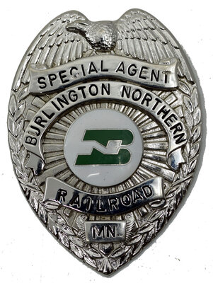 BURLINGTON NORTHERN SPECIAL AGENT BADGE