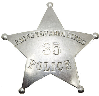 PENNSYLVANIA LINES POLICE BADGE