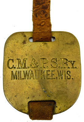 CM&PS RY MILWAUKEE WIS BAGGAGE TAG