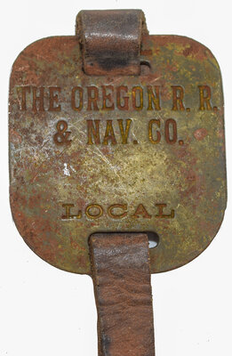 OREGON RR & NAV CO BAGGAGE TAG