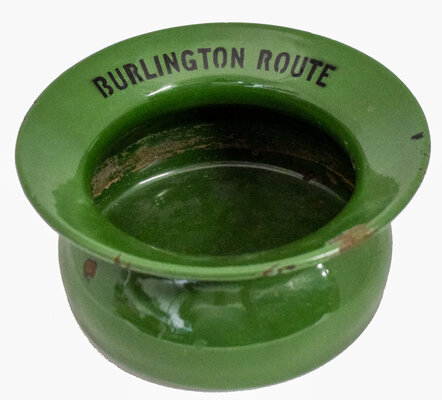 BURLINGTON ROUTE SPITTOON