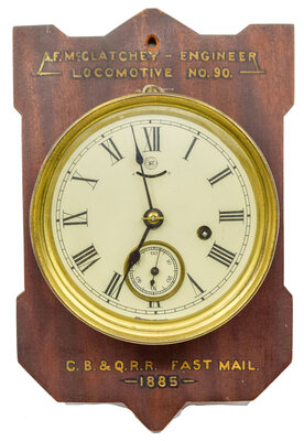 CB&Q RR CLOCK