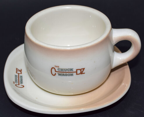 CB&Q CHUCK WAGON CUP & SAUCER