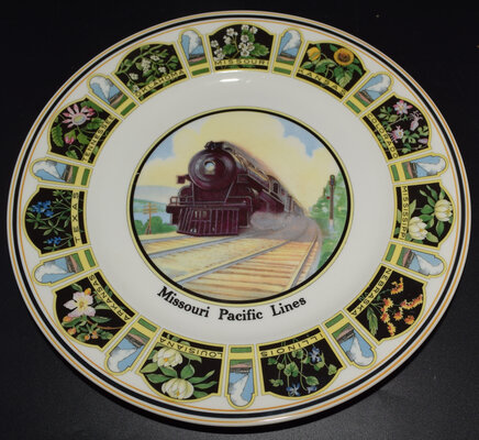 MP STATE FLOWERS SERVICE PLATE