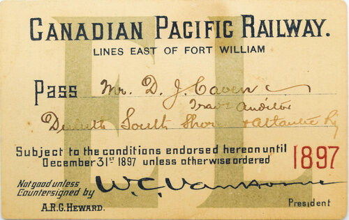 CANADIAN PACIFIC RY PASS