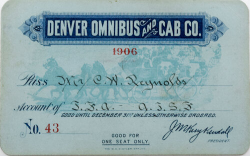 DENVER OMNIBUS & CAB CO PASS