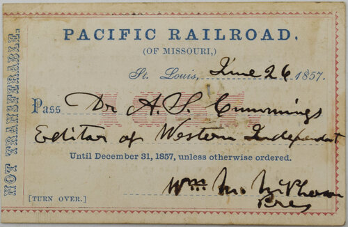 PACIFIC RAILROAD of MISSOURI PASS